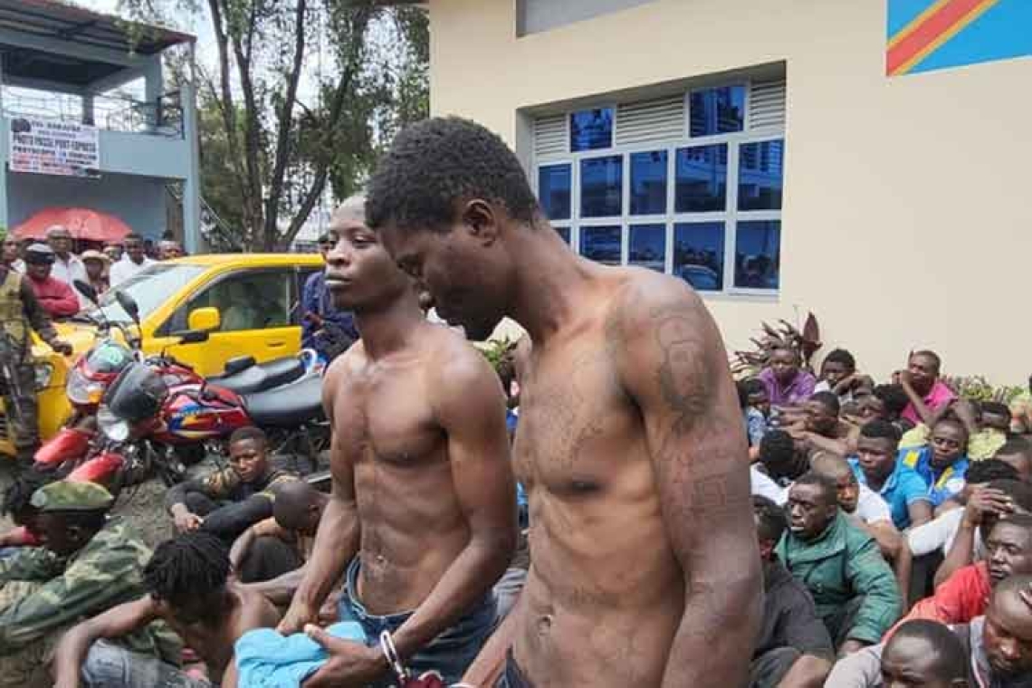 Deux militaires congolais et quatre rwandais parmi les présumés criminels arrêtés par la Police à Goma