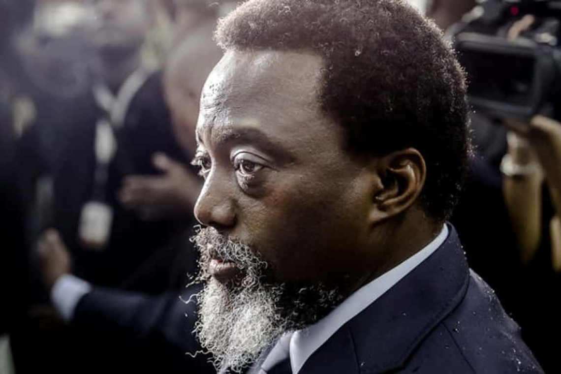 Joseph Kabila, à Kinshasa, le 30 décembre 2018. © Luis Tato/AFP 