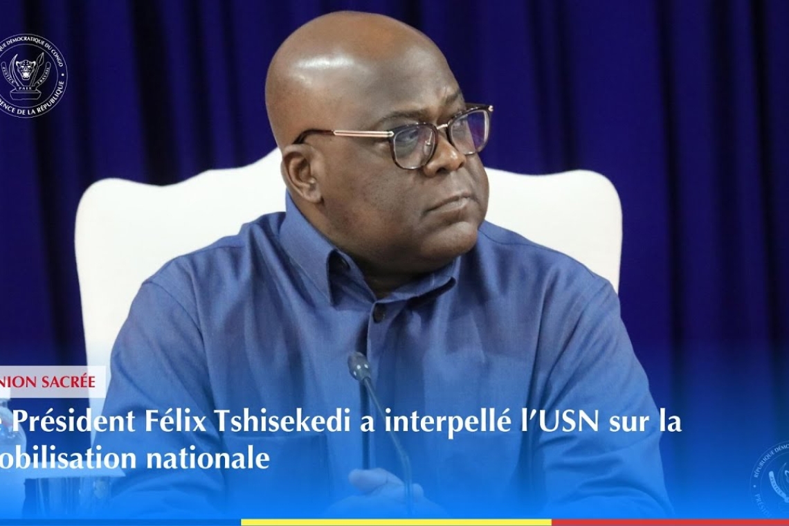 Félix Tshisekedi compte « dissoudre le présidium de l’union sacrée », former un « Gouvernement d’union nationale », « refonte totale de l’armée » mais« ne négociera pas avec l’AFC/M23 »